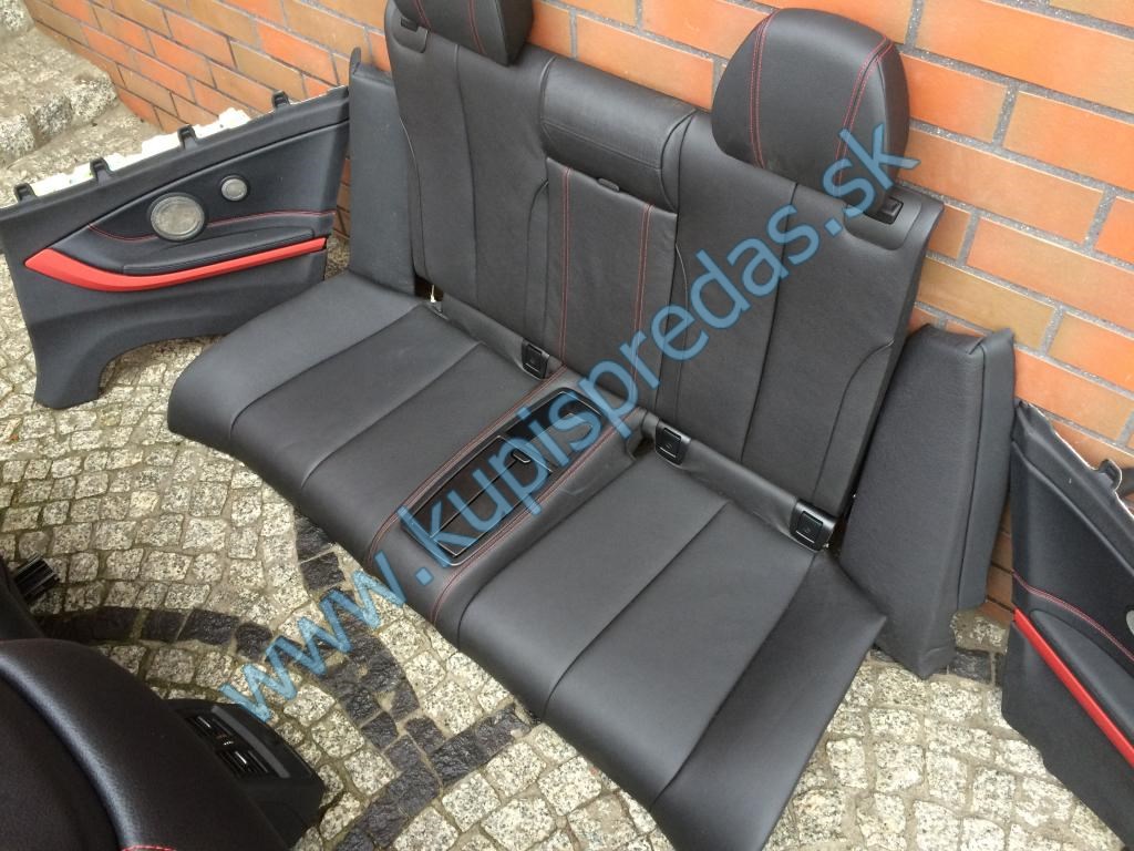 Predné-zadné kožené sedačky + tapacíry BMW 4 F33 CABRIO
